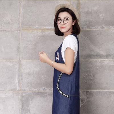 ĐẦM JEAN YẾM SUÔNG TÚI PHỐI VIỀN SỌC - NY807